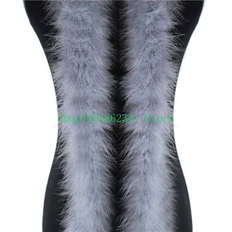 Feather Trim Marabou - 2 Yards flauschige Marabou-Federn-Boa für DIY-Handwerk,