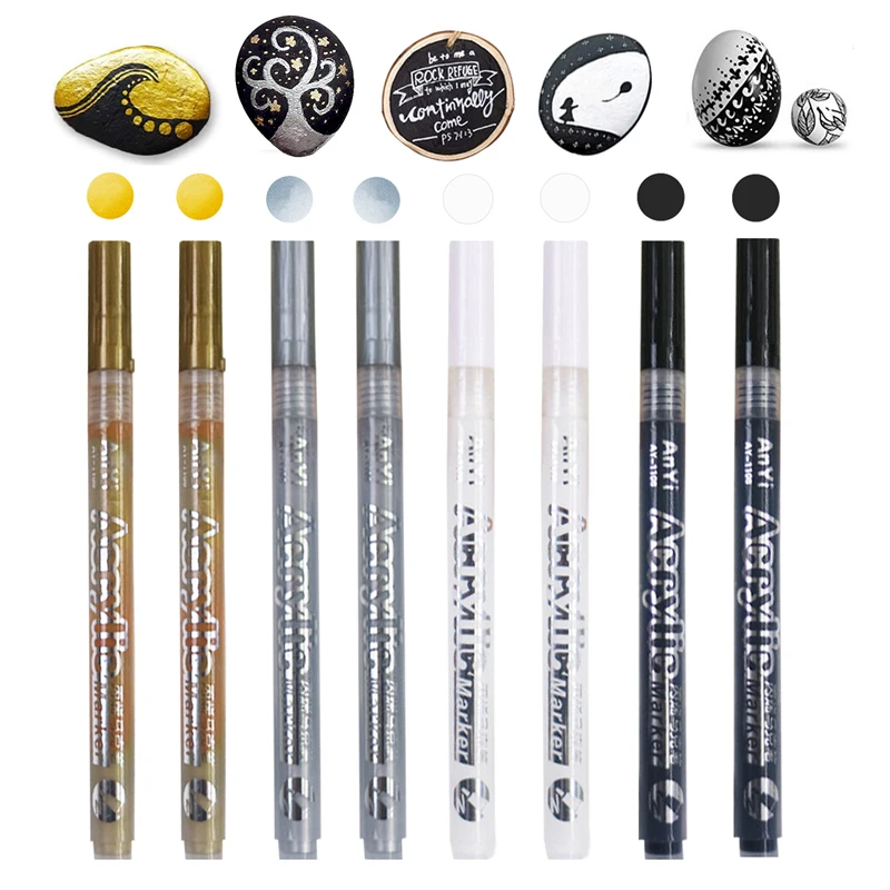 Copic Marker Classic - 3 Stück/Set weißer Acryl-Farbstift für Felsmalerei,