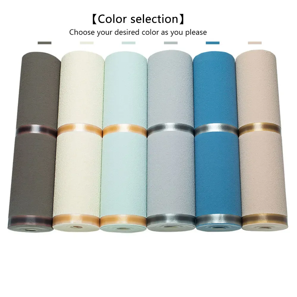 Velvet Ribbon Roll - Einfache Nachahmung Hirschhaut Samt Tapeten Einfache