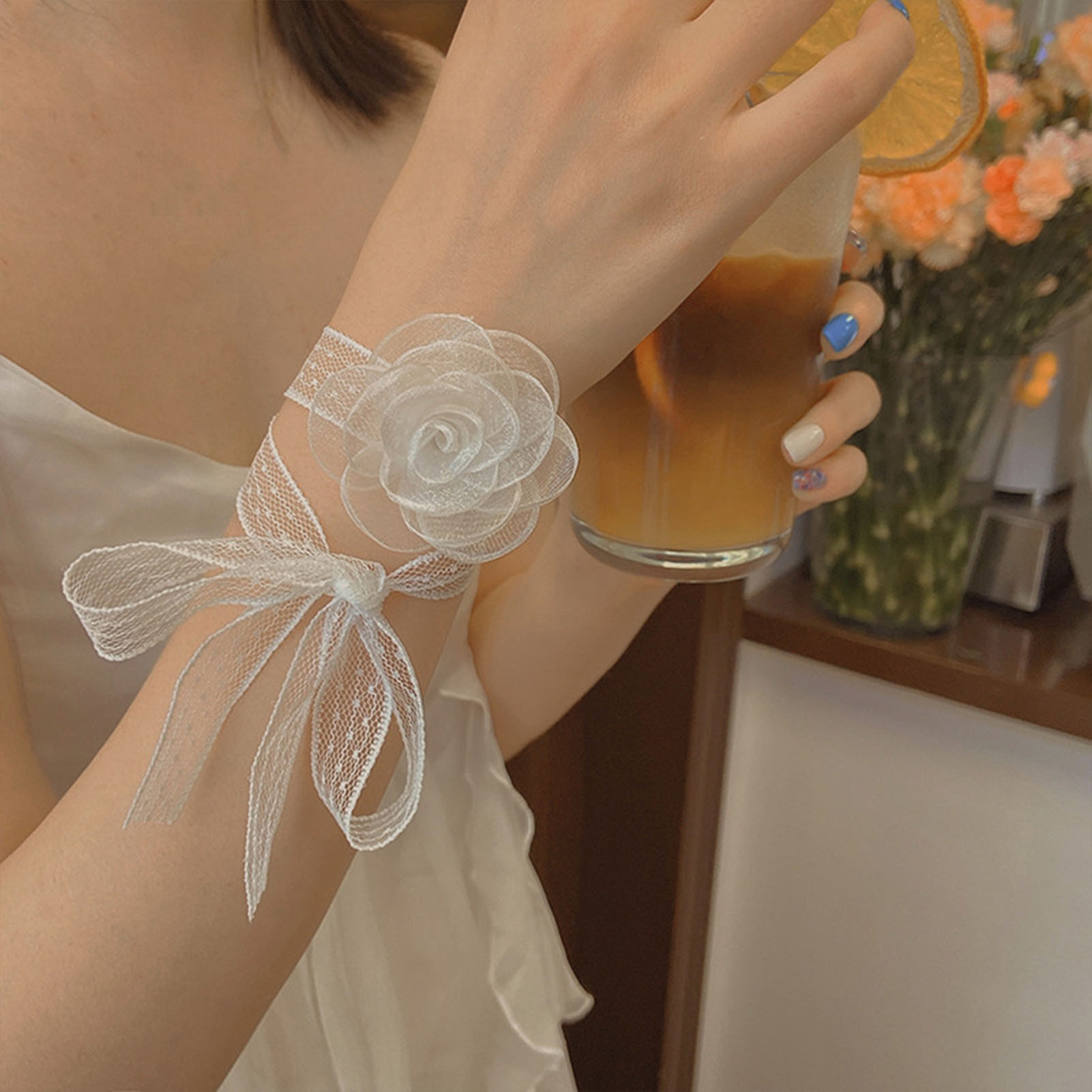 Spitzenband-Stirnband mit Rose – Lace Ribbon Trim Bewertung und Preis