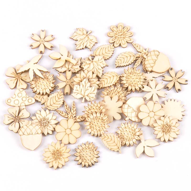30pcs 25-30mm Holz DIY Zubehör – Craft Embellishment Bewertung und Preis