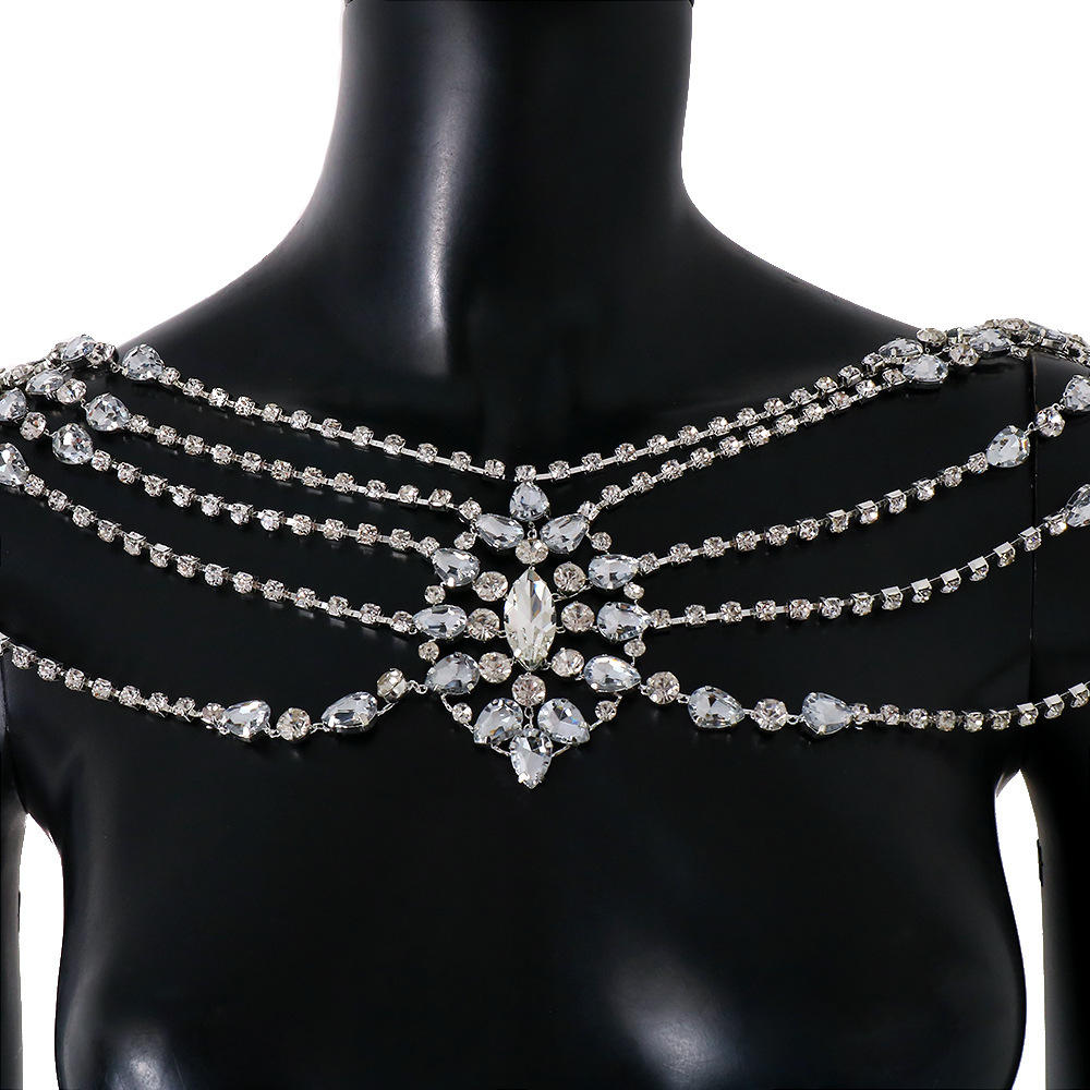 Boho Kristall Braut Schulterke – Pearl Trim Chain Bewertung und Preis