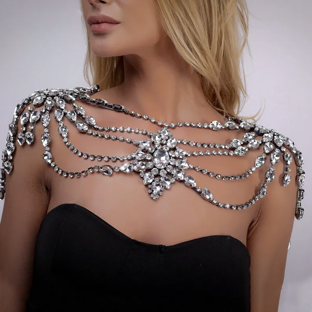 Boho Kristall Braut Schulterke – Pearl Trim Chain Bewertung und Preis