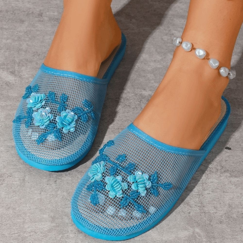 Lässige Blumenstickerei-Netz-S – Embroidery Embellishments Bewertung und Preis