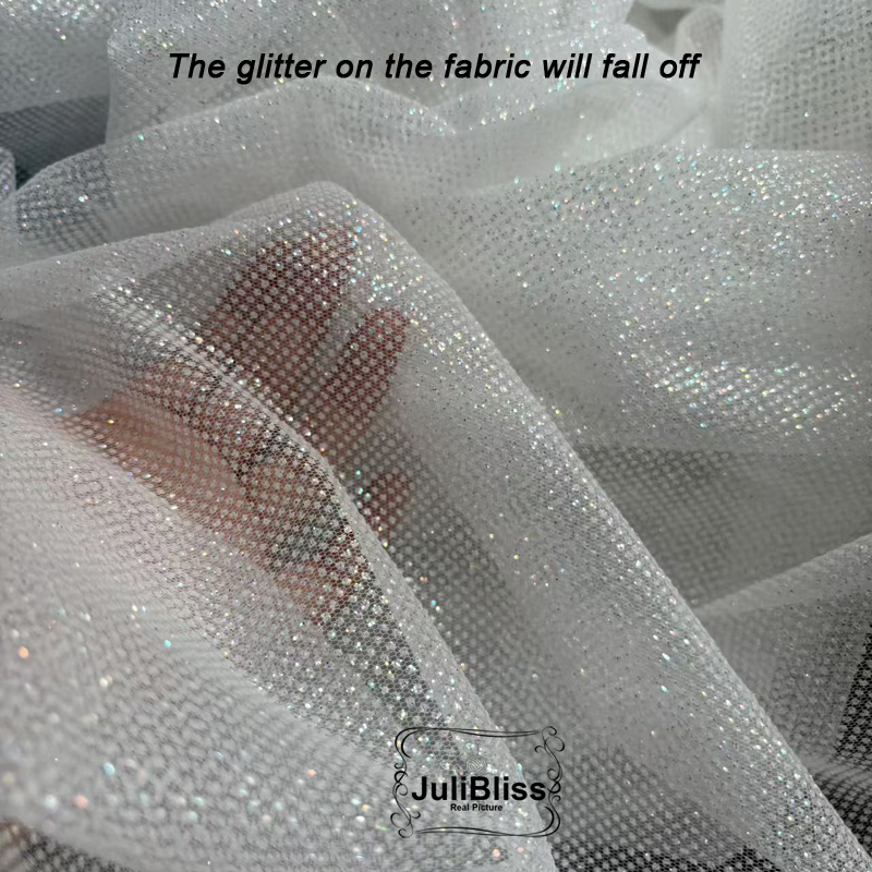 Schimmernder weißer Glitzer-Tü – Sequin Fabric Panel Bewertung und Preis