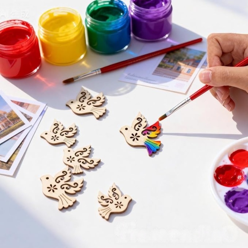 50 Stück Unbehandelte Holz-Fri – Craft Embellishment Bewertung und Preis