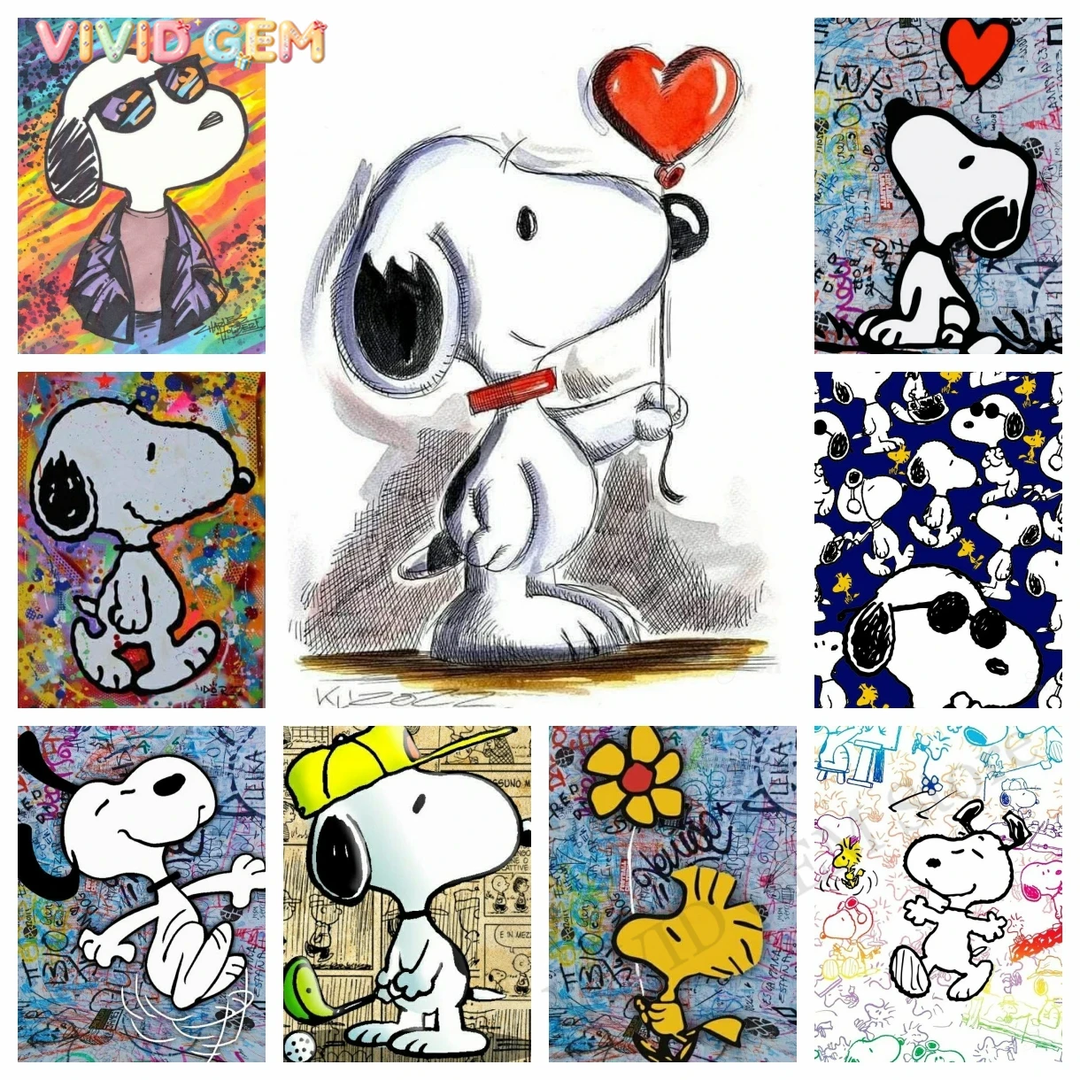 VIVID GEM Kawaii Graffiti Snoo – Embroidery Embellishments Bewertung und Preis