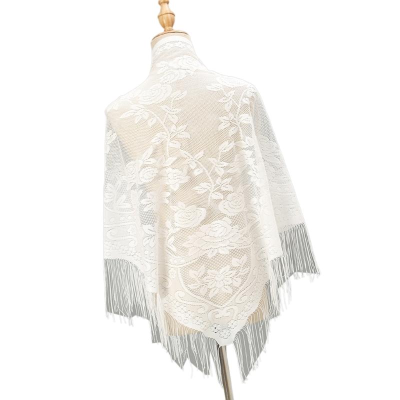 652F Stilvoller Spitzenschal m – Tassel Fringe Trim Bewertung und Preis