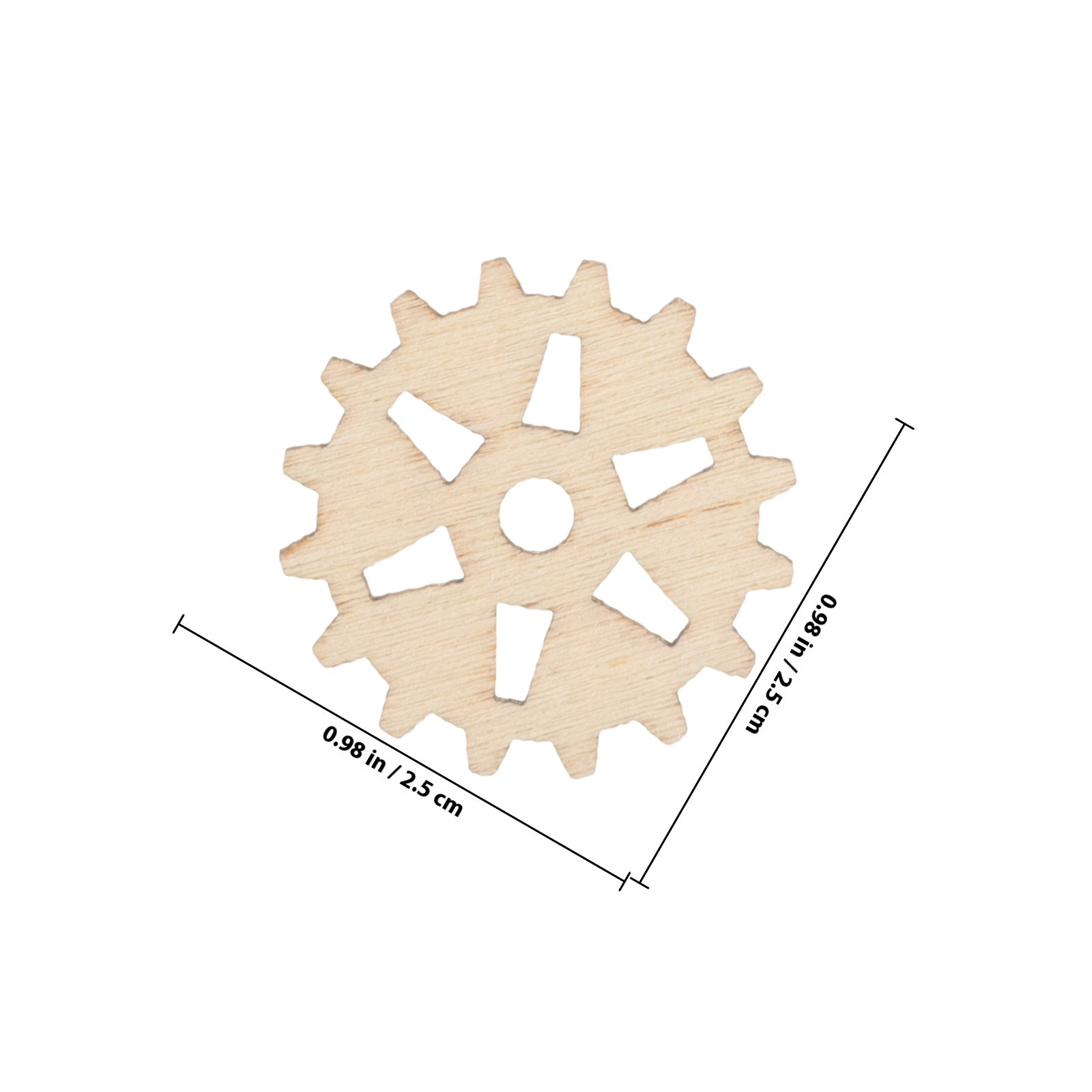 100 Stück Holz-Zahnräder, Bast – Craft Embellishment Bewertung und Preis
