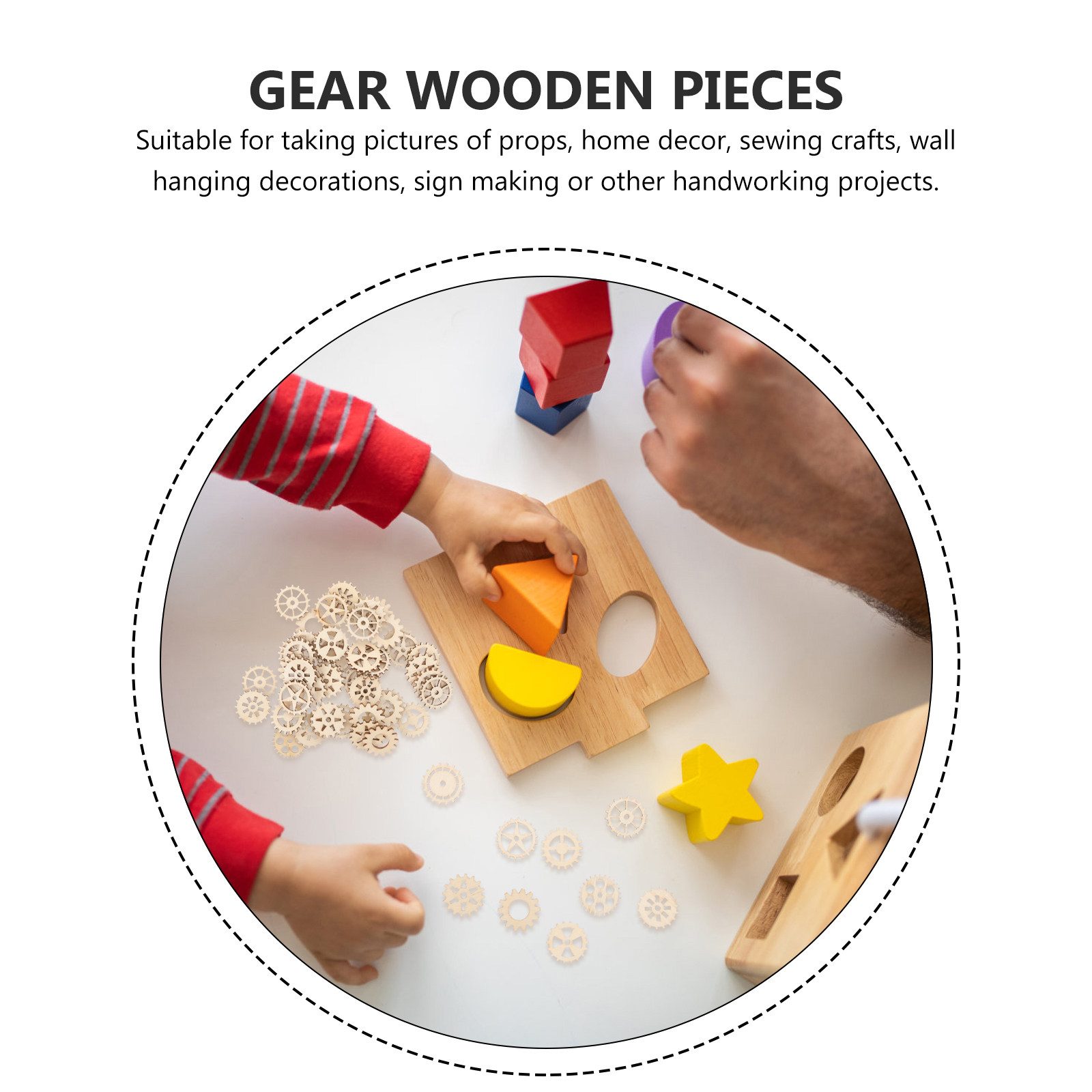100 Stück Holz-Zahnräder, Bast – Craft Embellishment Bewertung und Preis